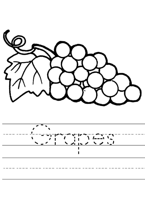 Plansa de colorat cu Fructe 234 20